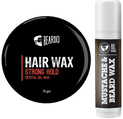 

Beardo BEARDO HAIR WAX - Strong Hold (75gm) And Mustache Waxstick(4g).(Set of 2)
