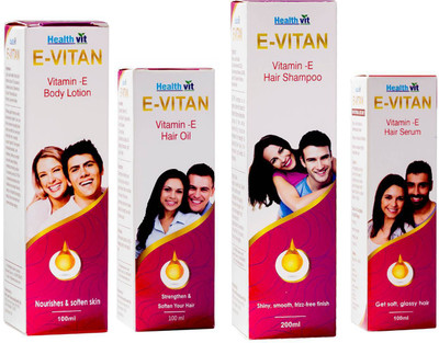 

HealthVit Lotion ,Shampoo, Serum ,Oil, Hair & Body Kit(Set of)