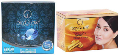 

Oxyglow Diamond Facial Kit & Gold Bleach Cream(Set of 2)