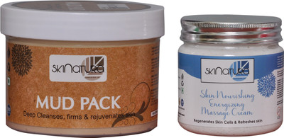 

Skinatura MUD PACK & SKIN NOURISHING MASSAGE CREAM (Pack of 2)(Set of 2)
