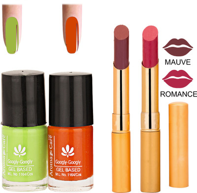 

Aroma Care Nail Polish RHYTHM Mauve Lipstick Combo 078(Set of 4)