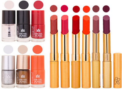 

Aroma Care 6 Nail Polish Set Rythm 6 Pcs Lipstick 6 Awesome Color for Fashion Women 2332017146(Set of 12)
