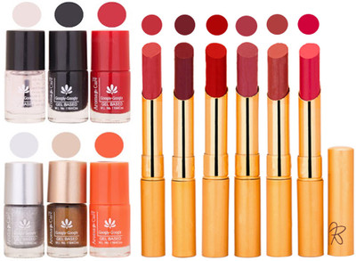 

Aroma Care 6 Nail Polish Set Rythm 6 Pcs Lipstick 6 Awesome Color for Fashion Women 2332017083(Set of 12)