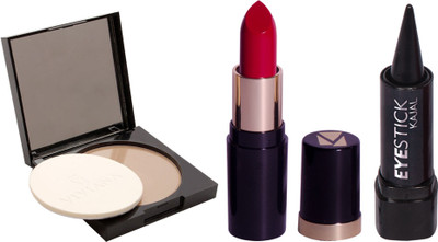 

Viviana Lipstick 1, Face Powder 1 Stick Kajal 1(Set of 3)