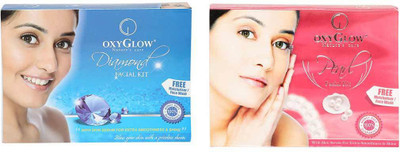 

Oxyglow Diamond Facial Kit & Pearl Facial Kit(Set of 2)