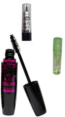 

ADS 1625 Mascara, Kajal, Lip Gloss(Set of 3)