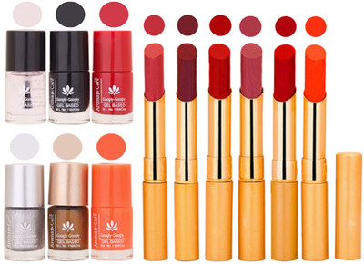 

Aroma Care 6 Nail Polish Set Rythm 6 Pcs Lipstick 6 Awesome Color for Fashion Women 2332017084(Set of 12)