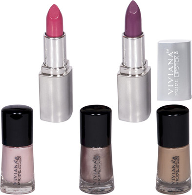 

Viviana Nail Paint, Lipstick(Set of 5)