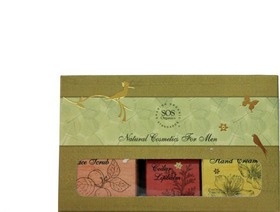 

SOS Organics 6-piece Assorted, Men Natural Cosmetics Products.(Set of 6)
