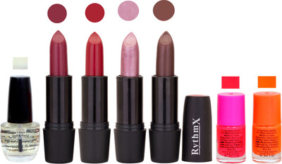 

Rythmx GSR RYTH BLK LIPSTICKS AND NAIL POLISH IMPORTANT COMBO 070(Set of 7)