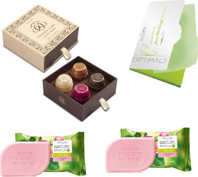 

Oriflame Sweden tender care gift box-soaps-tissue combo(Set of 7)