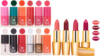 

Aroma Care All About Nail 12 Piece Color Nail Lacquer Combo Set + 4 Rythm Creamy Matte Lipstick Combo 171(Set of 16)