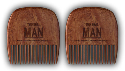 

The Real Man Beard Comb Pack of 2(Set of 2)