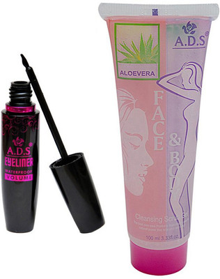 

ADS 1625 Eyeliner, Aloe vera Cleansing Gel(Set of 2)