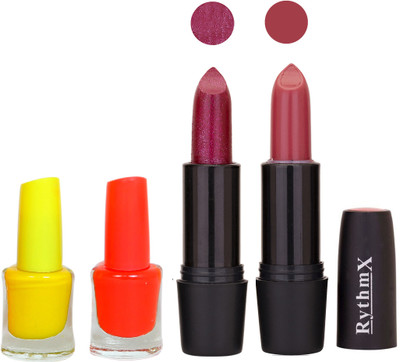 

Rythmx FB RYTH BLK LIPSTICKS AND NAIL POLISH IMPORTANT COMBO 037(Set of 4)