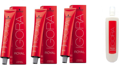 

Royal igora Permanent hair Color combo pack of 4(Set of 4)