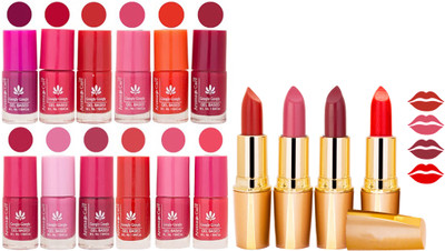 

Aroma Care All About Nail 12 Piece Color Nail Lacquer Combo Set + 4 Rythm Creamy Matte Lipstick Combo 85(Set of 16)