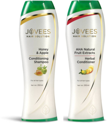 Jovees Honey & Apple Conditioning Shampoo & Herbal Conditioner Combo(Set of 2)
