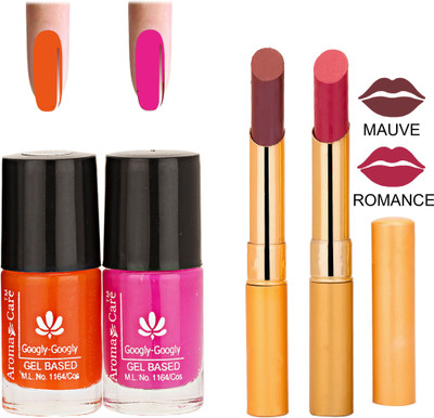 

Aroma Care Nail Polish RHYTHM Mauve Lipstick Combo 086(Set of 4)