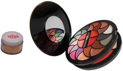 

Vozwa Golden Shimmer Powder with Makeup Kit(Set of 2)