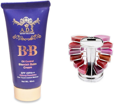 

ADS BB Cream (SPF-25PA++) / Lipgloss Palette(Set of 2)