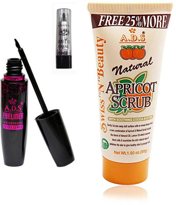 

ADS 1625 Eyeliner, Kajal, Scrub (50gm)(Set of 3)