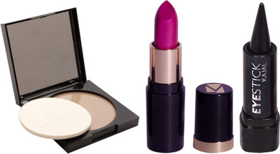 

Viviana Lipstick 1, Face Powder 1 Stick Kajal 1(Set of 3)