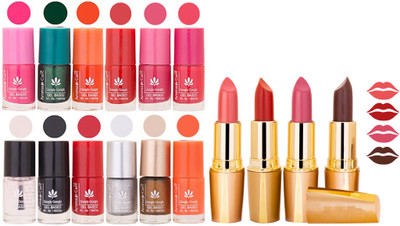 

Aroma Care All About Nail 12 Piece Color Nail Lacquer Combo Set + 4 Rythm Creamy Matte Lipstick Combo 57(Set of 16)