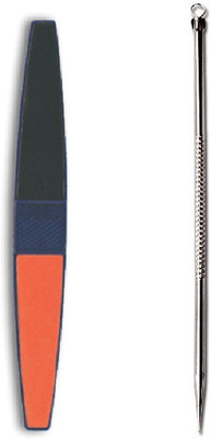 

VEGA Manicure Set of Nail Buffer Shiner & Stainless Steel Blackhead Remover for Daily Care Multicolor(Set of 2)