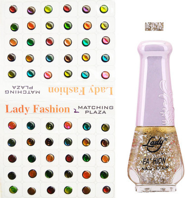 

Lady Fashion Nail Polish And Bindi 0803201737(Set of 2)