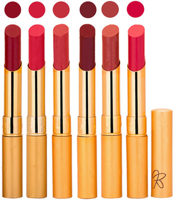 

Rythmx 6 Pcs Color Lipstick Makeup Creamy Matte Long Lasting Lip Colors 162201712(Multicolor,, 13.2 g)