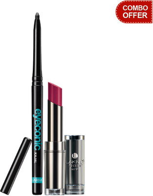 

Lakme Eyeconic Kajal with Absolute Hi-definition Matte Lipstick(Set of 2)