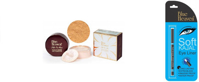 

Blue Heaven face powder with foundation,kajal(Set of 2)