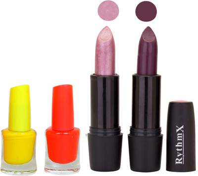 

Rythmx FB RYTH BLK LIPSTICKS AND NAIL POLISH IMPORTANT COMBO 030(Set of 4)