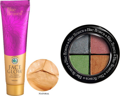 

Blue Heaven Face Glow (Natural) & 4x1 Eye Magic Eye Shadow 601(Set of 2)