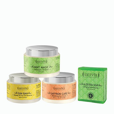 

Sattvik Organics Fresh And Soft Skin Combo(Set of 3)