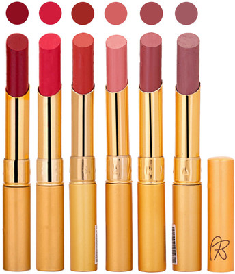 

Rythmx 6 Pcs Color Lipstick Makeup Creamy Matte Long Lasting Lip Colors 162201745(Multicolor,, 13.2 g)