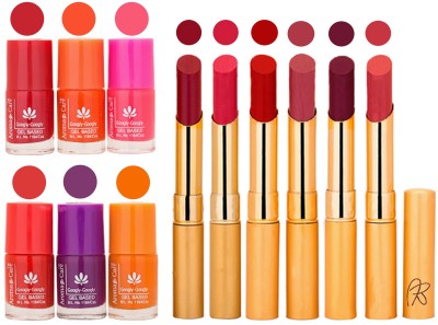 

Aroma Care Nail Polish Set and Rythm Lipstick Sets ( Modern Shades) 1803201718(Set of 12)