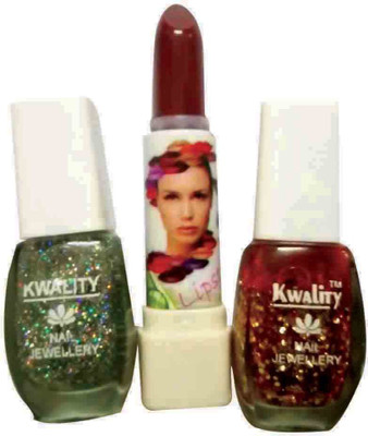 

Kwality Makeup kit with Lipstick, Nail Paint-Ac(Set of 3)