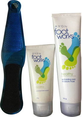 

Avon Foot Works Cream,mask & filer(Set of 3)