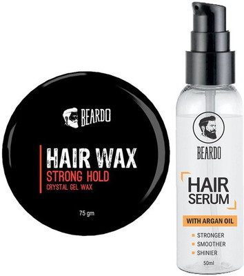 

Beardo BEARDO HAIR WAX - Strong Hold (75gm) And Serum (50ml).(Set of 2)