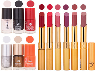 

Aroma Care 6 Nail Polish Set Rythm 6 Pcs Lipstick 6 Awesome Color for Fashion Women 2332017044(Set of 12)