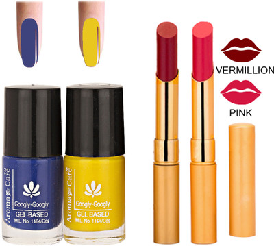 

Aroma Care Nail Polish RHYTHM Pink Lipstick Combo 133(Set of 4)