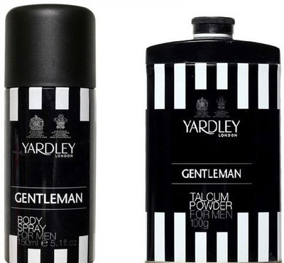 

Yardley London Gentleman Body Spray 150 ml and Talcum Powder 100 g Gift Set for Men(Set of 2)