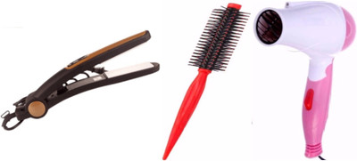 

3P Kart Combo Pack of Straightener , Dryer and Comb(Set of 3)