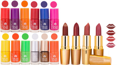 

Aroma Care Lot of 12-piece Surprise Nail Polish Set and Rythm Lipsticks Combo 33(Set of 16)