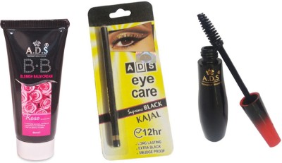 ads BB Cream / Eye Care Kajal / Waterproof Mascara(3 Items in the set)