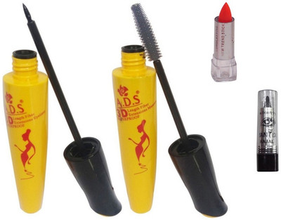 

ADS Eyeliner / Mascara / Mini Lipstick / Kajal(Set of 4)