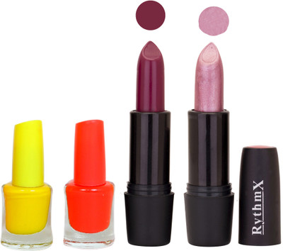 

Rythmx FB RYTH BLK LIPSTICKS AND NAIL POLISH IMPORTANT COMBO 051(Set of 4)