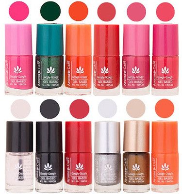 

Aroma Care Gel Based Nail Polish Dhamaka Offer for Retailer in Wholesale price ( Set of 12 Nail Polish, 72 ml) Light Pink, Green, Orange, Red, Nude, Peach, Base Coat, Black, Red, Silver, Golden, Orange(Pack of 12)
